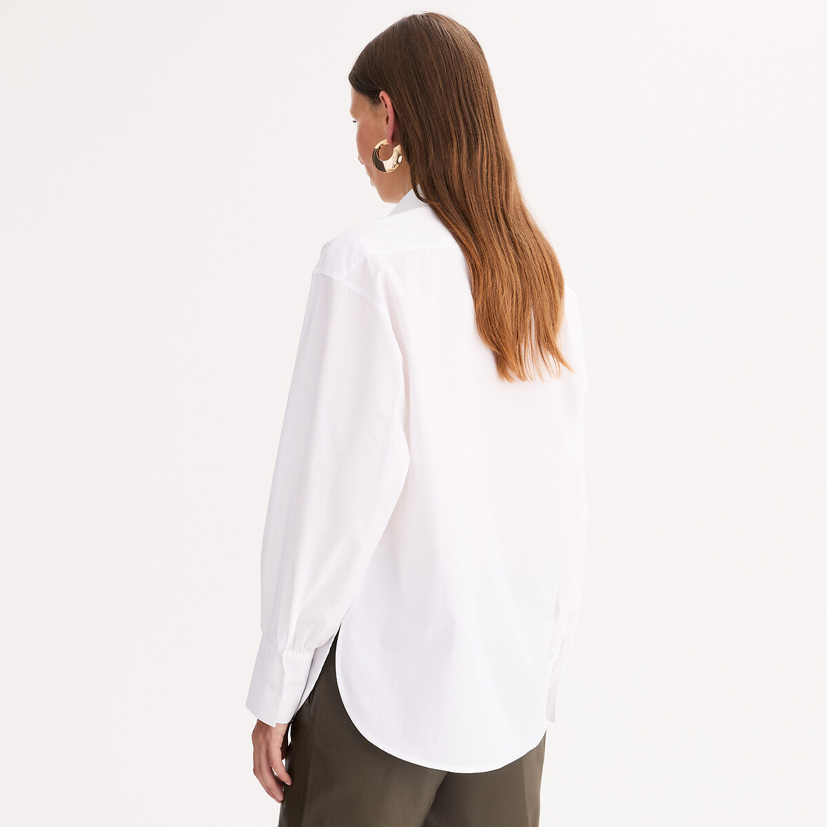 ANNE WEYBURN<br>Camisa de algodão de manga comprida