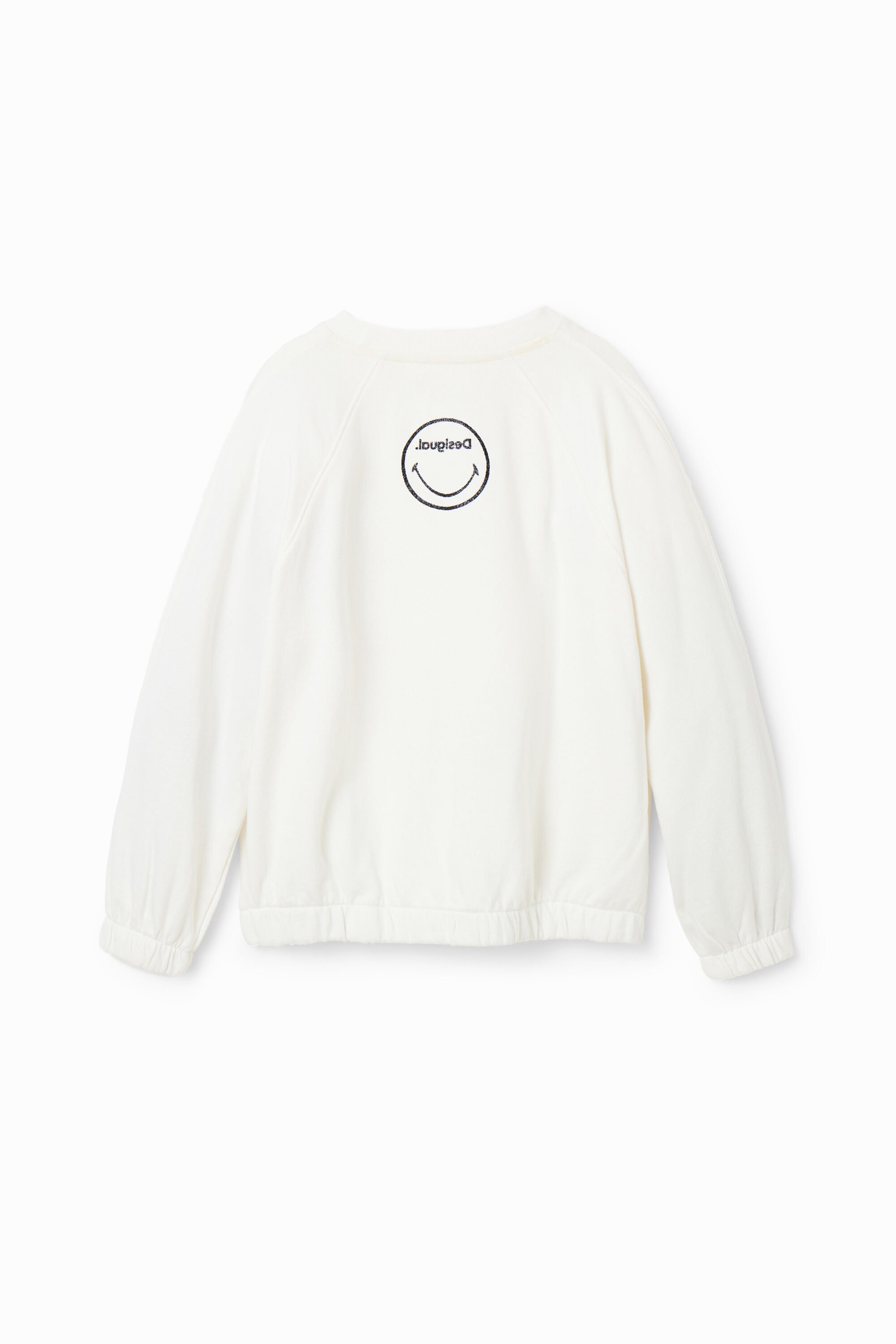 Sweat-shirt Smiley fleurs