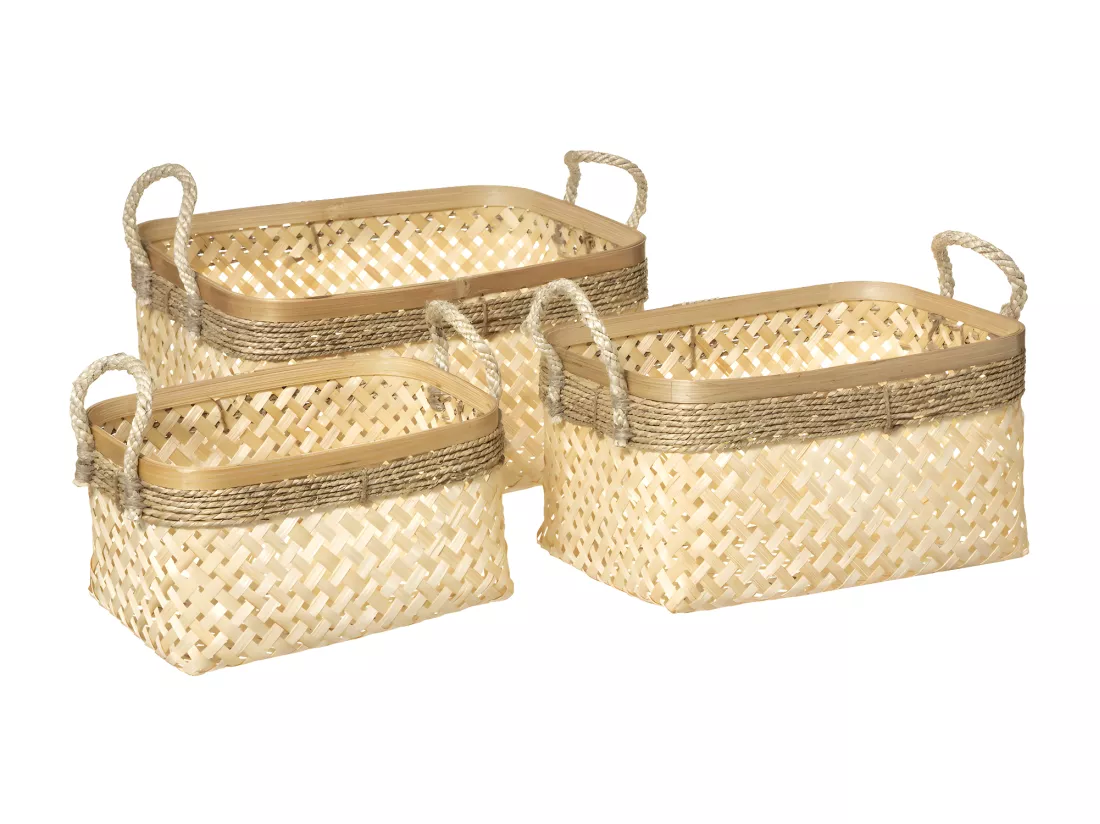 Lot de 3 Paniers de Rangement 