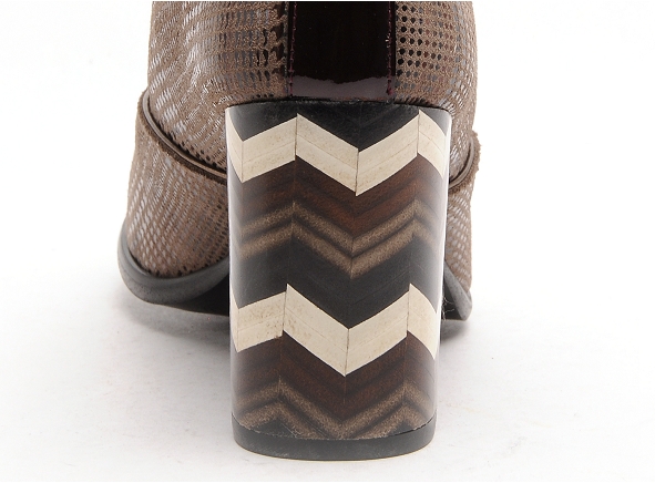 Nemonic boots bottine talons femme 2291 zig zag multicolore