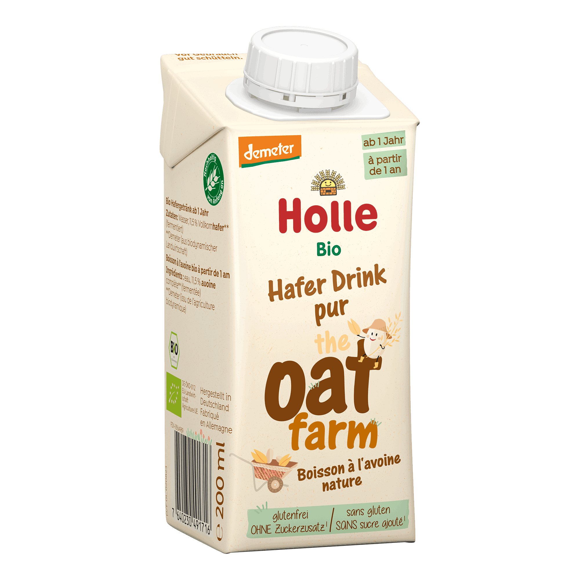 HOLLE Bio-Haferdrink Tetra 200 ml