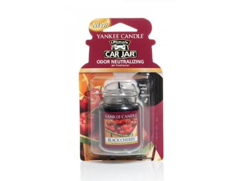 Yankee Candle Auto-Lufterfrischer Car Jar Ultimate Black Ch Autoduft schwarze Kirsche