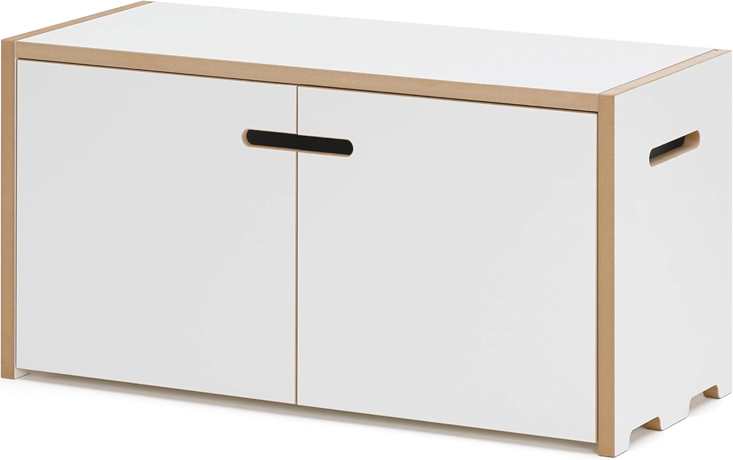 Tojo Hochstapler | modulares Regalsystem Verschiedene Module für Wandregal/Bücherregal/CD Regal | MDF Regal (weiß, Grundmodul mit Türen)