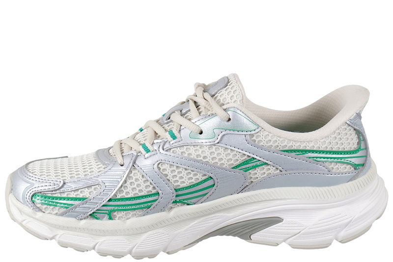 SKECHERS GO RUN ARCH FIT 2.0 JUNIPER SILVER WHITE SLIP-INS