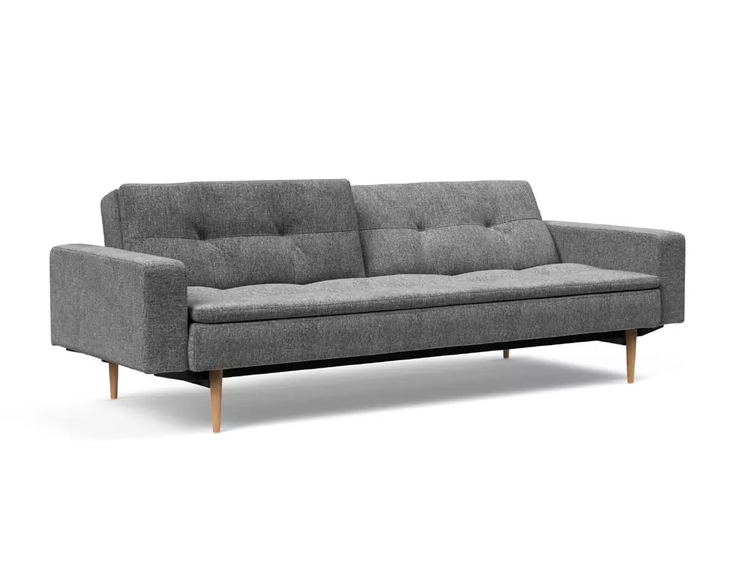 Schlafsofa mit Armlehnen Dublexo Styletto hell