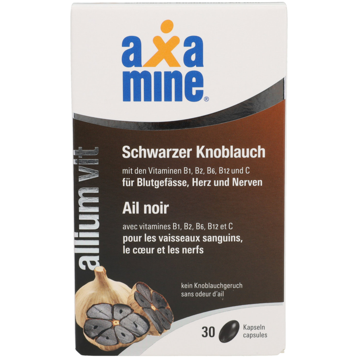 Axamine alliumVit Schwarzer Knoblauch 30 Stück