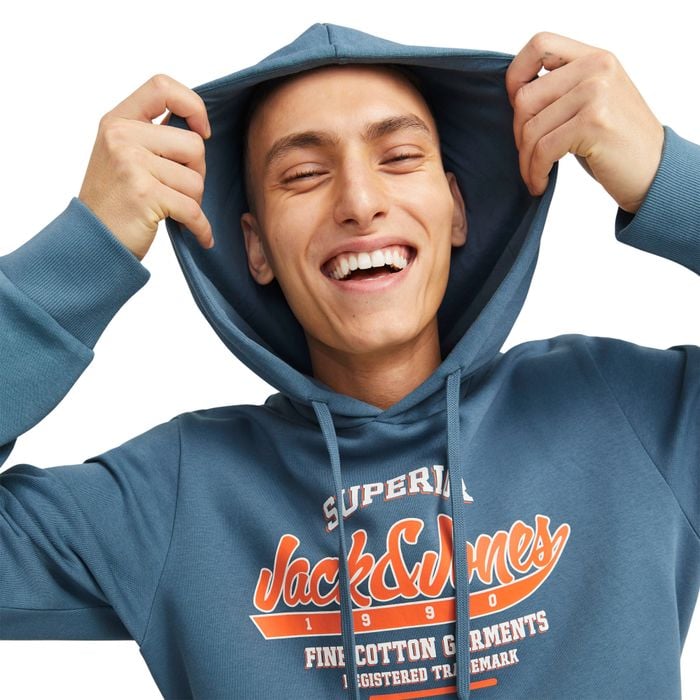 Jack & Jones Logo Hoodie Heren