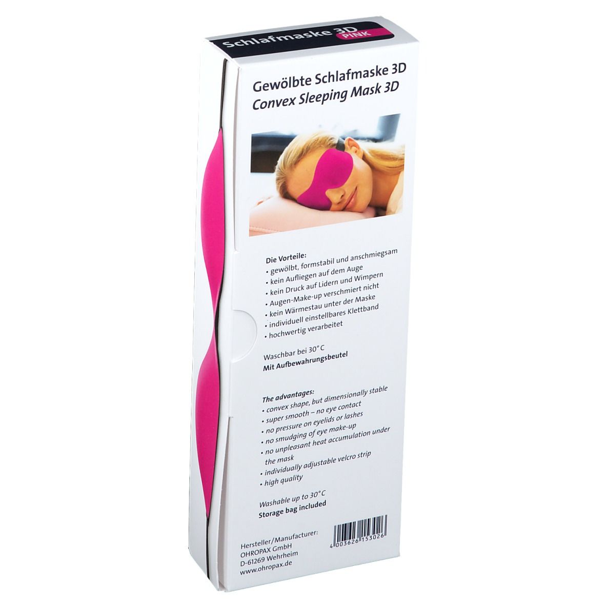 OHROPAX® Schlafmaske 3D pink