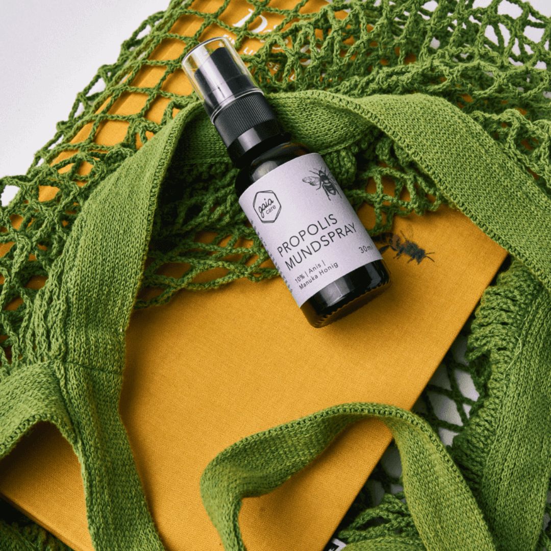 gaia care Mundspray mit Propolis, Anis & Manuka Honig