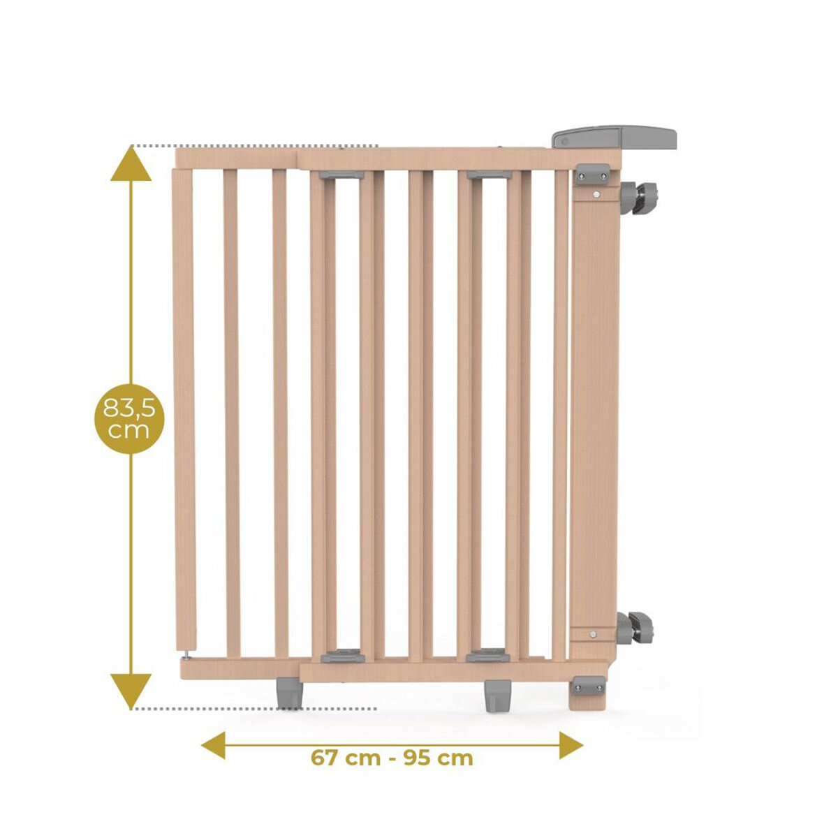 Geuther Baby Products GmbH Geuther by reer Treppenschutzgitter 2733 67 - 95 cm Holz