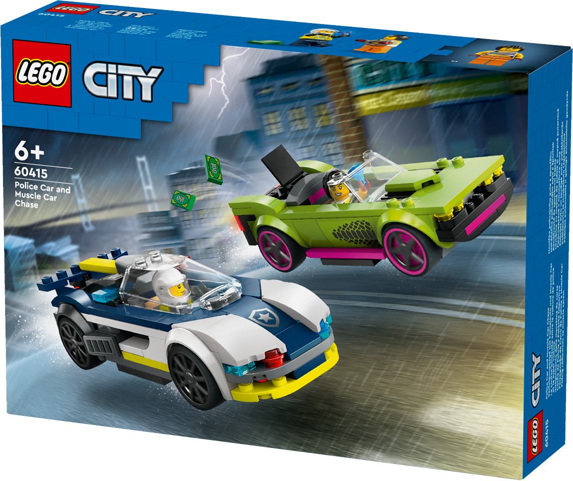 LEGO City - Biljagt med politi og muskelbil (60415)