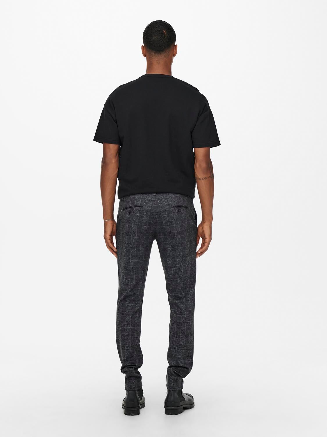 ONSMARK Slim Fit Chino Hose Black