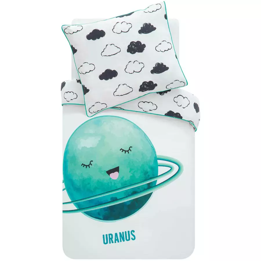 hibboux® Bettwäsche-Set Cosmic Uranus Multicolor