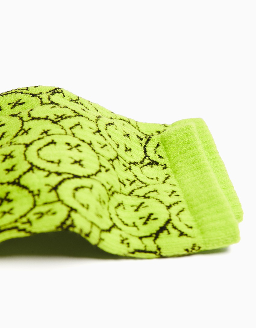 Pacote com 3 pares de meias estampadas