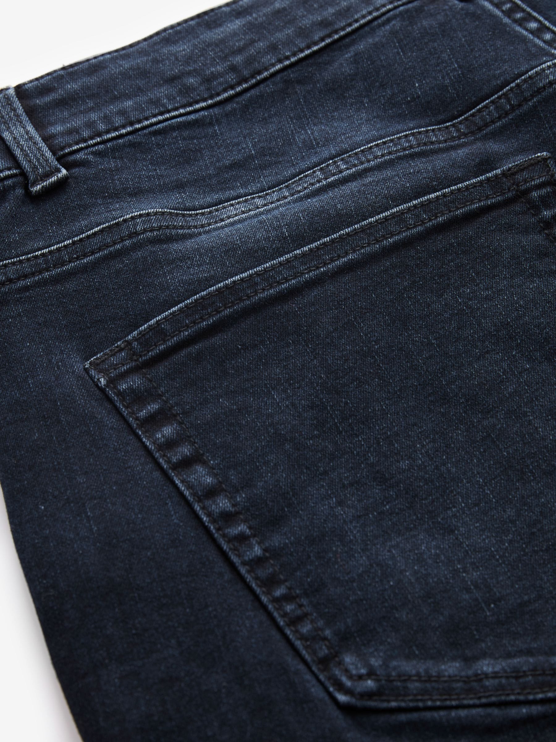 Blauw-zwart - Enkele - Slim fit klassieke stretchy jeans