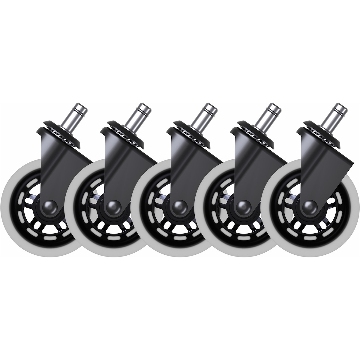 Piranha hjul for gamingstol – 5 pakning (RGB)