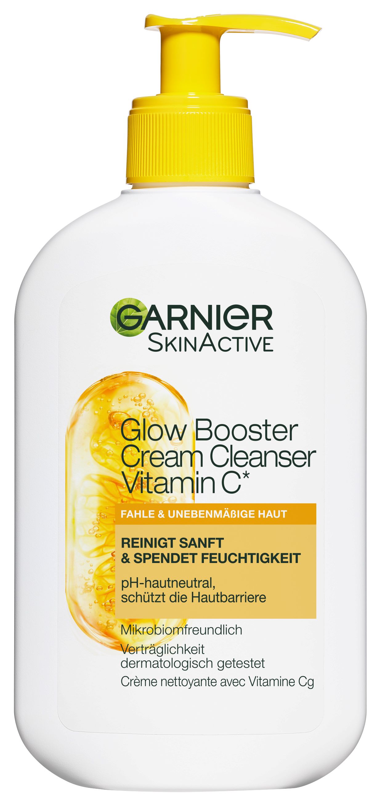 GARNIER Glow Booster Cream Cleanser Creme Vitamin C 250 ml