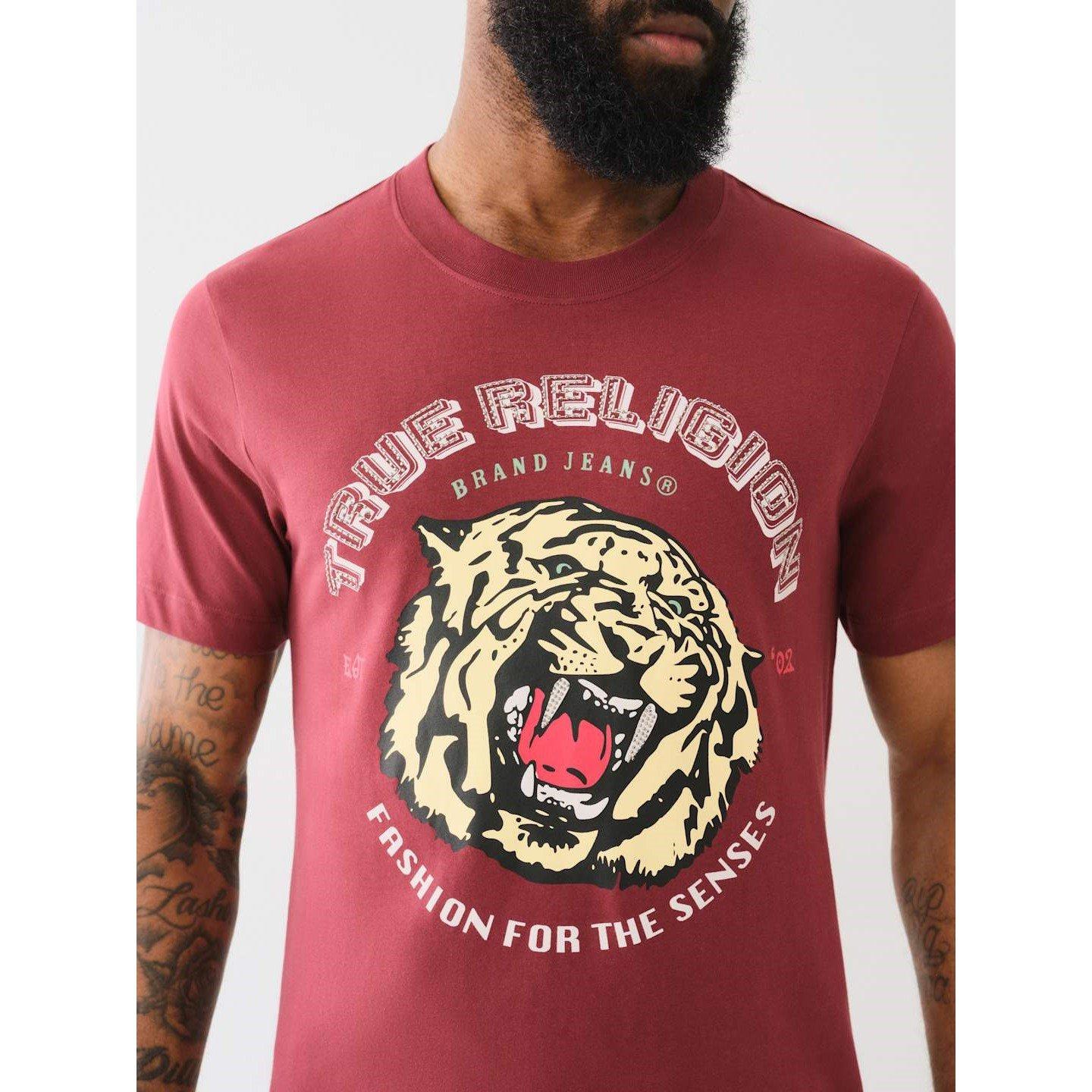 True Religion TR Tiger Face T Shirt Mens