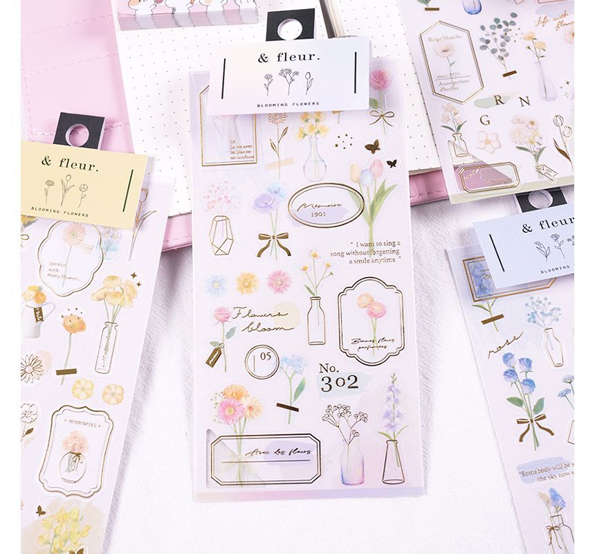 OH.LEELY - Bloemen PVC-sticker (verschillende ontwerpen)