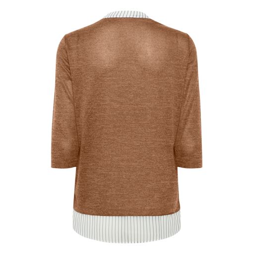 Fransa Strikbluse, Carafe Mix, M