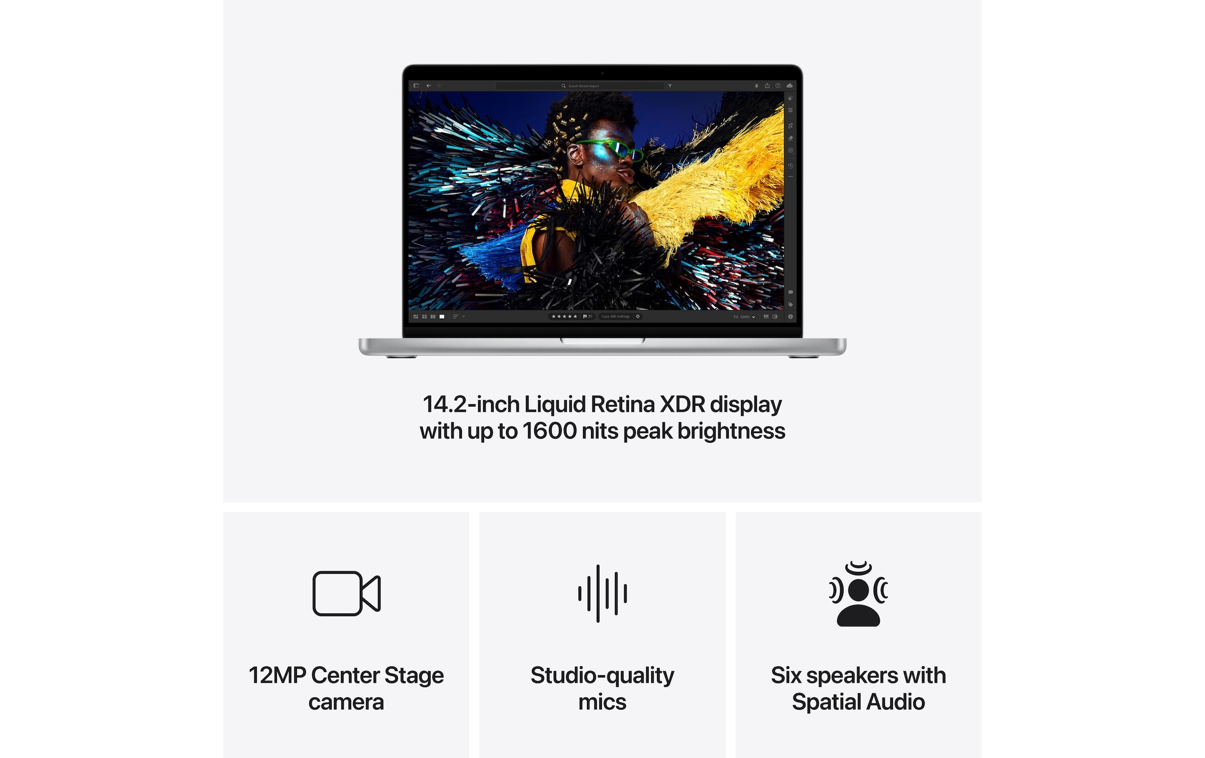 Apple Notebook »MacBook Pro 14 M4 Max 2024 14C CPU/32C GPU/4 TB/36 GB« 36,07 cm / 14,2 ″ Apple M4 Max 4.000 GB SSD