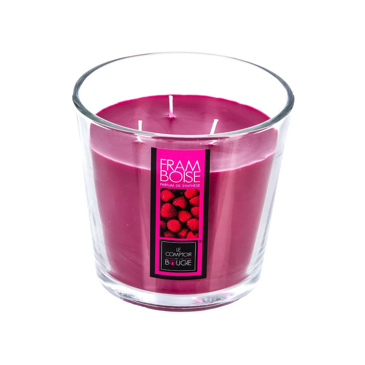 Atmosphera, Createur D'Interieur Atmosphera Bougie Parfumée 3 Mèches Ø 13,5 cm - Framboise