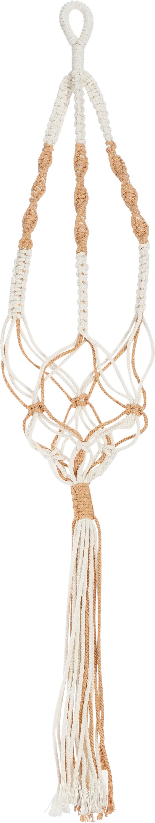 Mica Decorations plantenhanger beige 84 x 4 x 1,5 cm