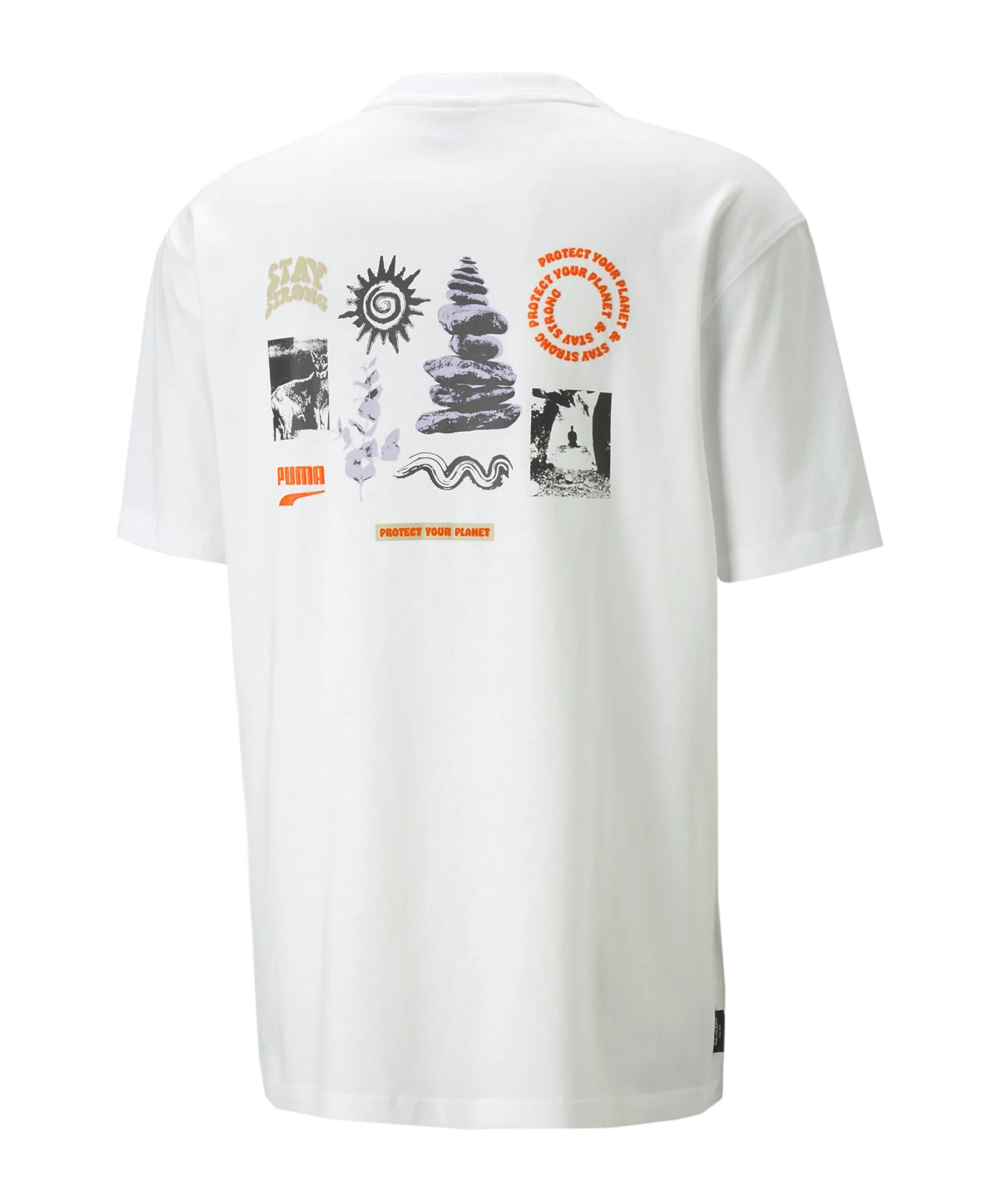 PUMA DOWNTOWN Graphic T-Shirt Weiss F02
