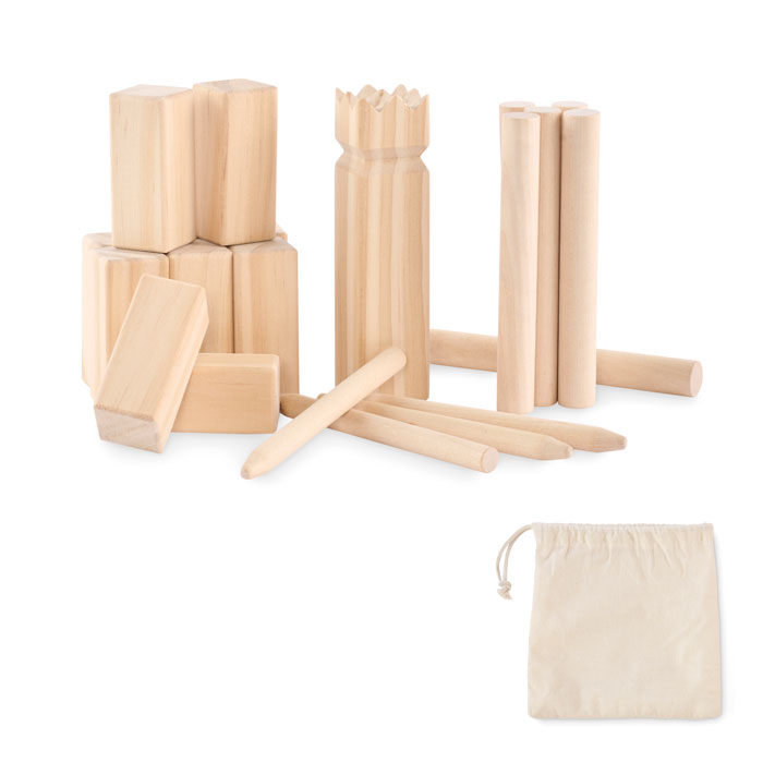 GiftRetail MO2433 - KING PETIT Jeu de lancer en pin