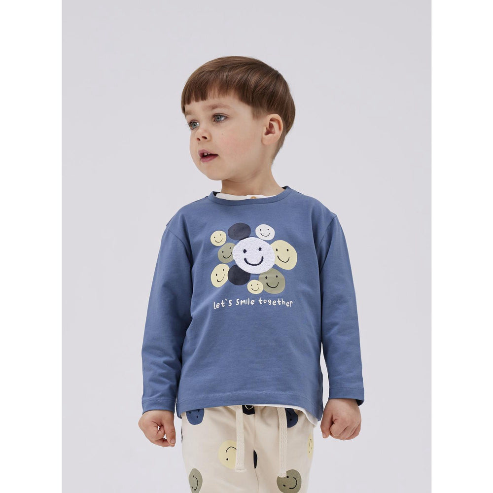 Køb Name It China Blue Shine Regular Bluse