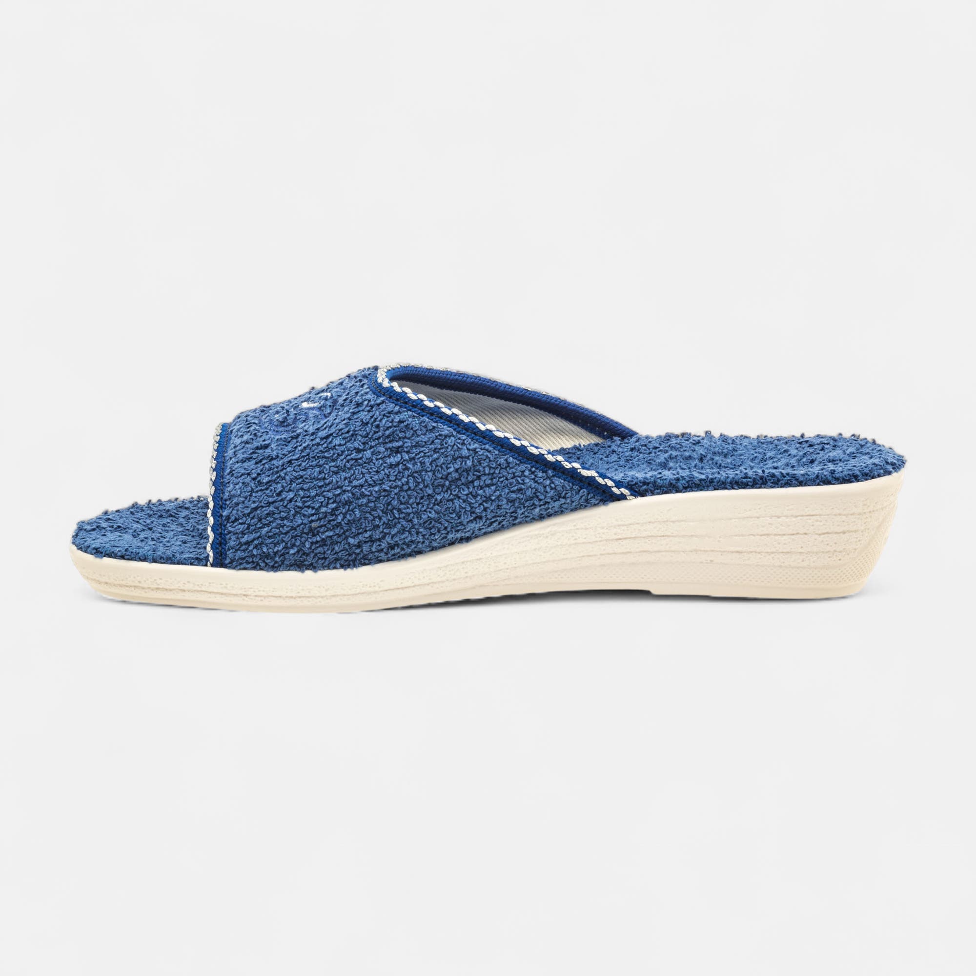 Pantoufles mules Femme bleu
