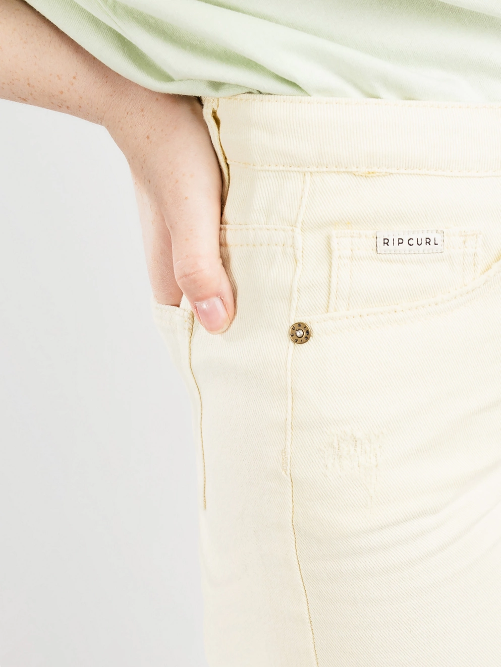 Rip Curl Sparrows Crop Wide Leg Pants bone