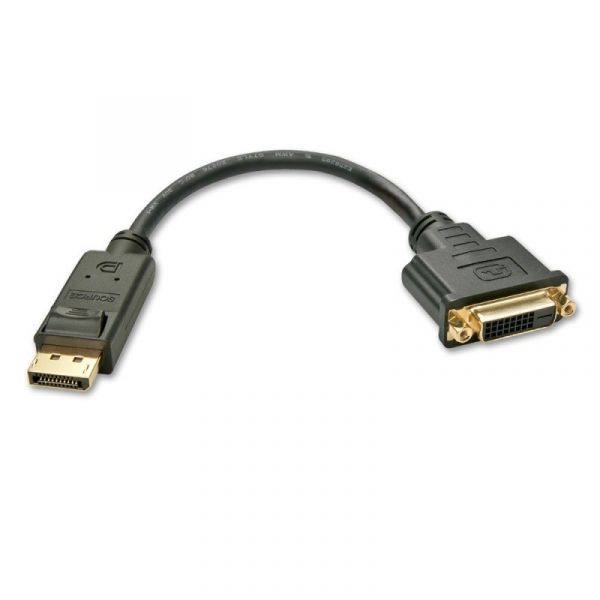 Lindy Adaptador Cabo Displayport para DVI-D 0.15m - 41004
