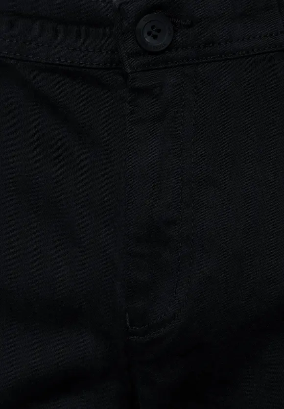 Regular Fit Chinohose - Black