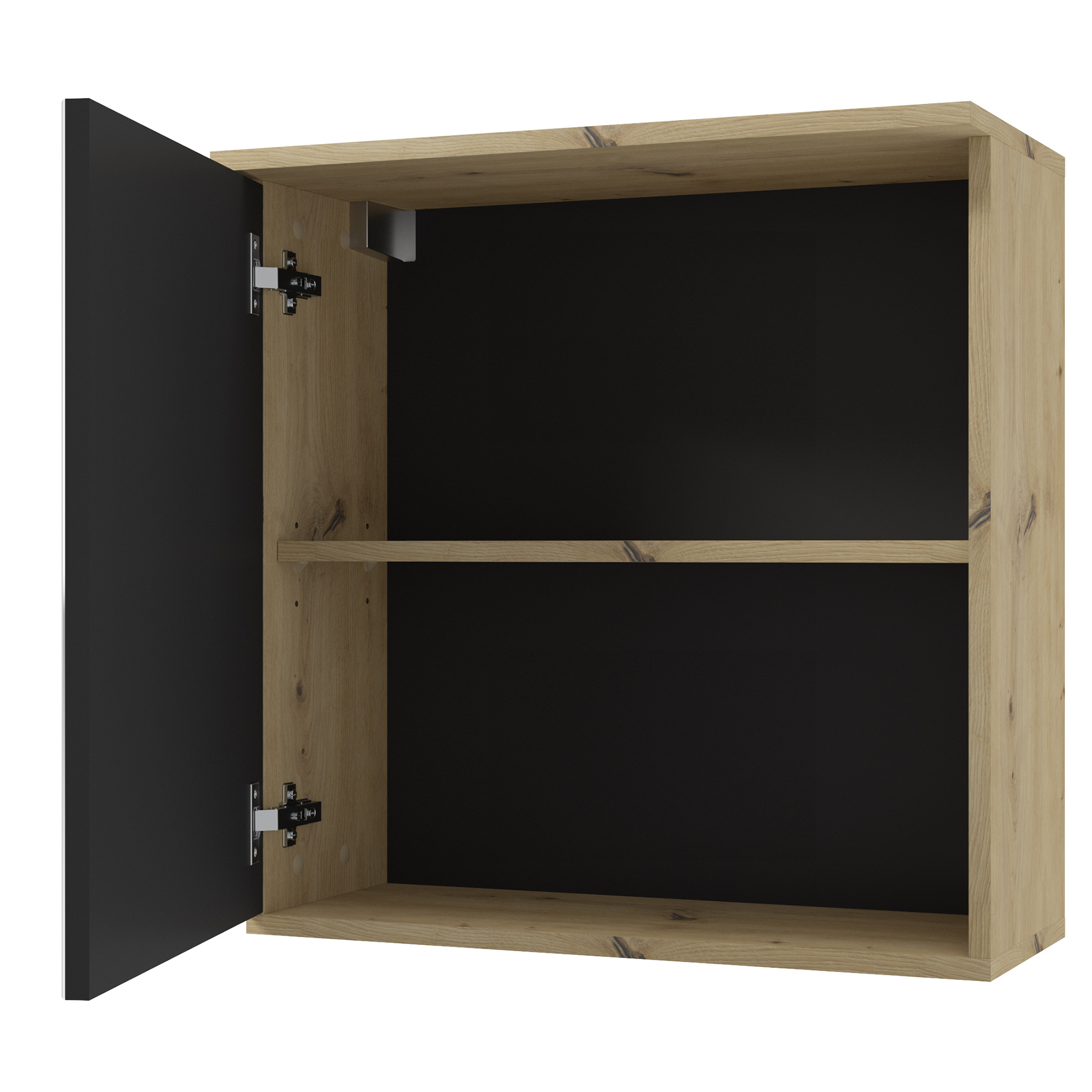 Spiegelschrank - Artisan Eiche - anthrazit - 60 cm breit