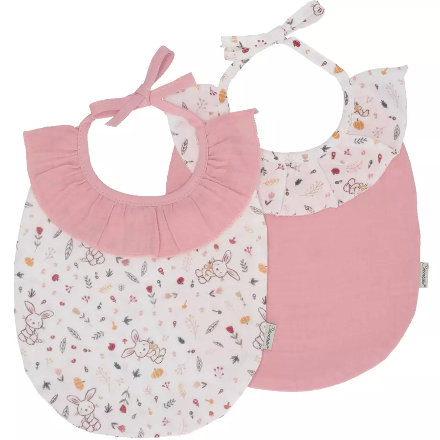 Sterntaler Lätzchen Doppelpack Hase rosa