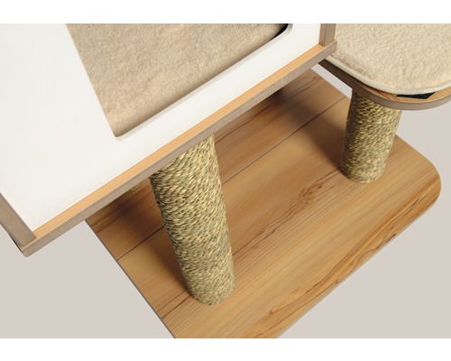 Vesper V-High Base krabpaal, 56x56x121,5 cm, walnoot