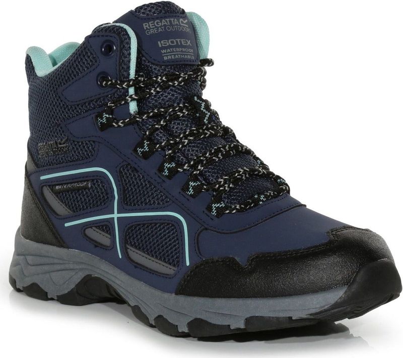 Regatta - Ldy Vendeavour Bt - Wandelschoenen - Diep Zwart - Waterdicht