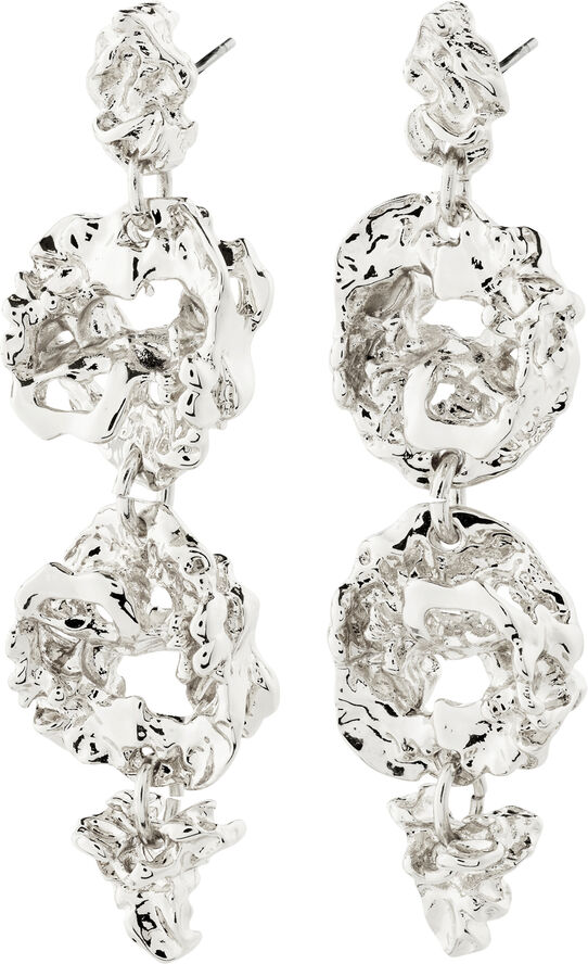 Pilgrim ACT recycled earrings silver-plated Sølv