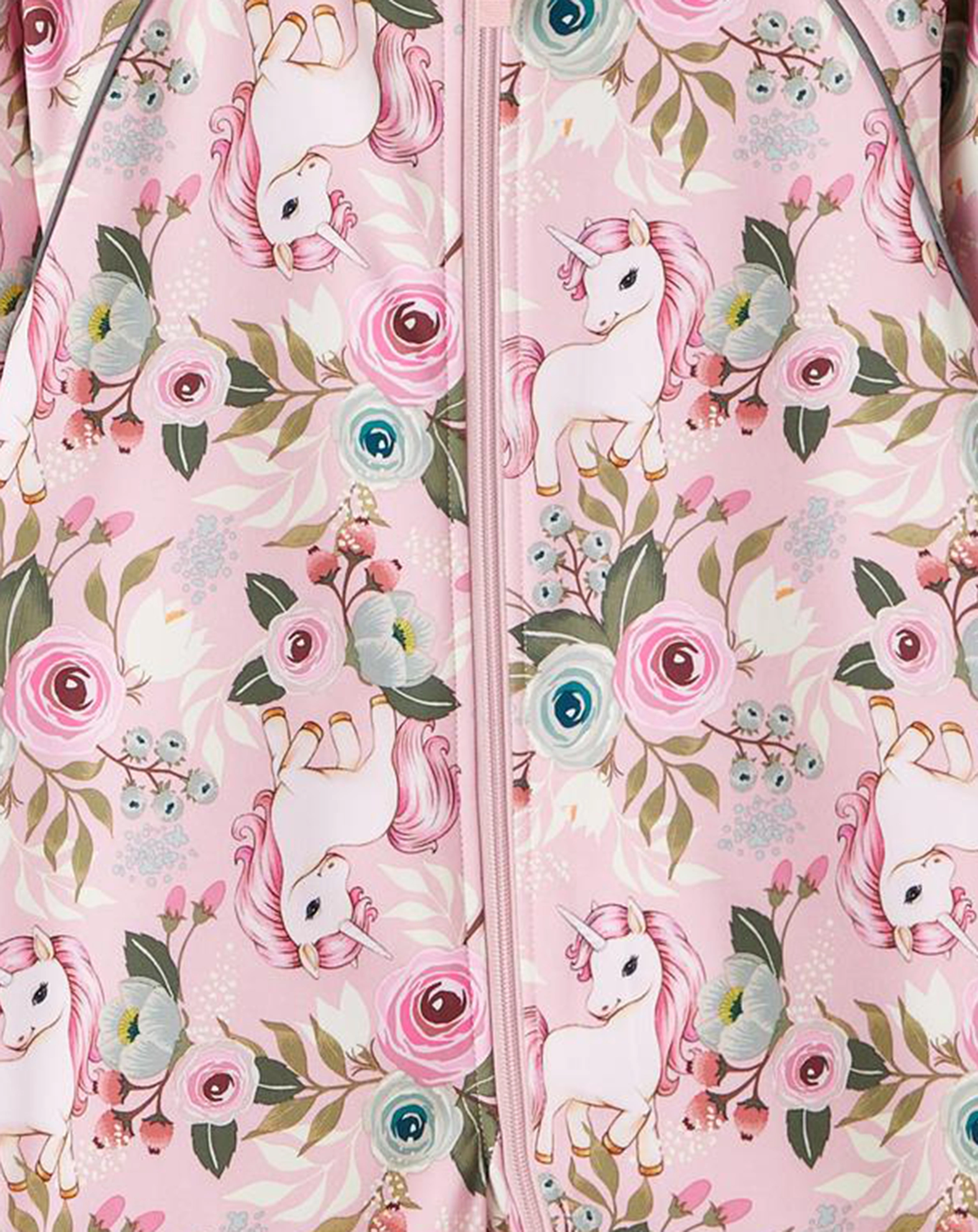 Softshelloverall NMFALFA - UNICORN in pink nectar