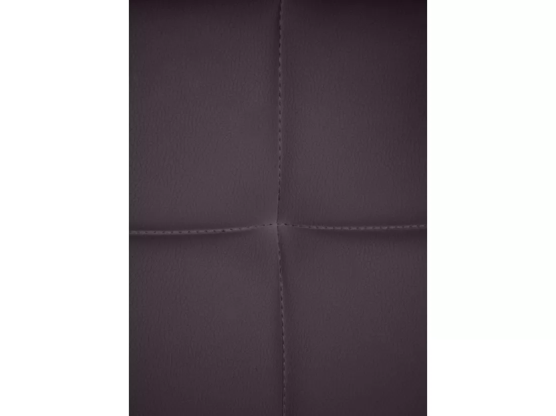 Chaise gondole - Similicuir & Métal noir mat - Marron - Canada B