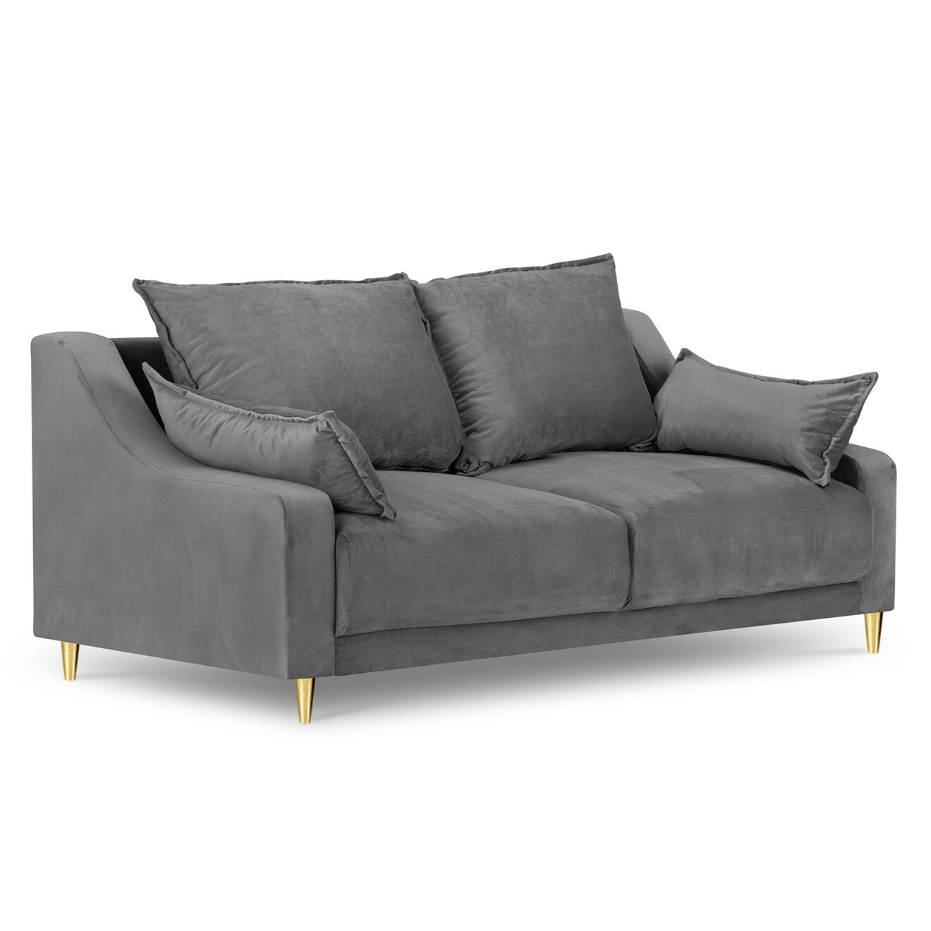 Mazzini Sofas Canapé fixe 2 places Pansy gris clair - 150x94x90 cm