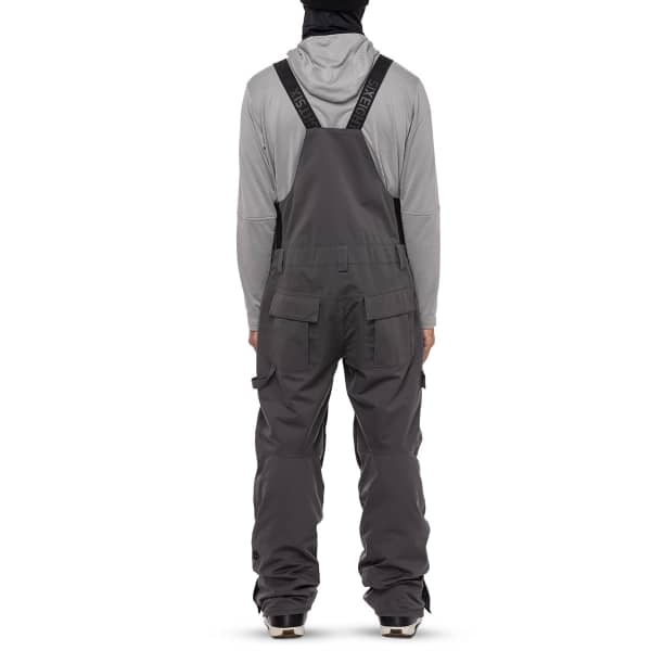 Pantalon snowboard 686 MNS HOT LAP INSULATED BIB CHARCOAL CLRBLK