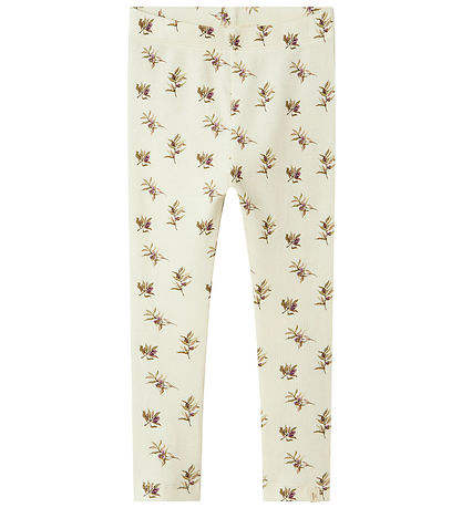 Lil' Atelier Leggings - Rib - NmfGavo - Turteltaube/Olive