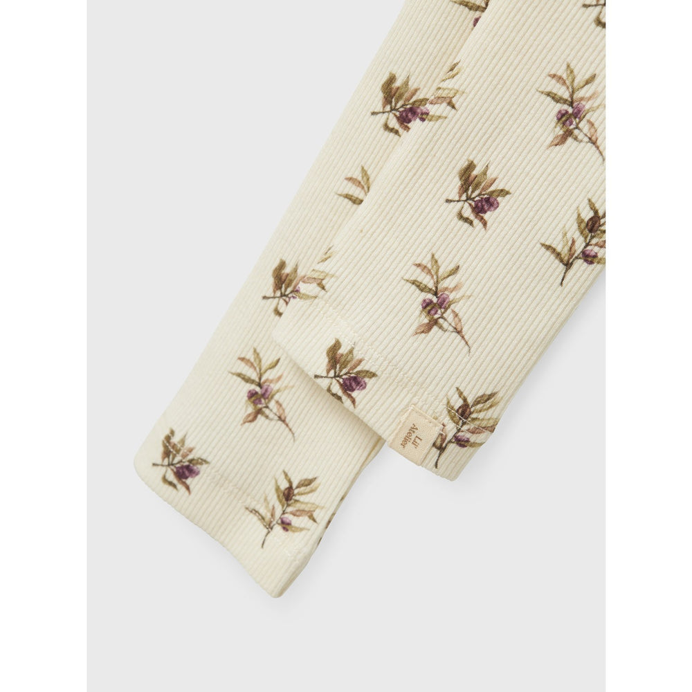 Køb Lil'Atelier Turtledove Olive Gavo Slim Leggings