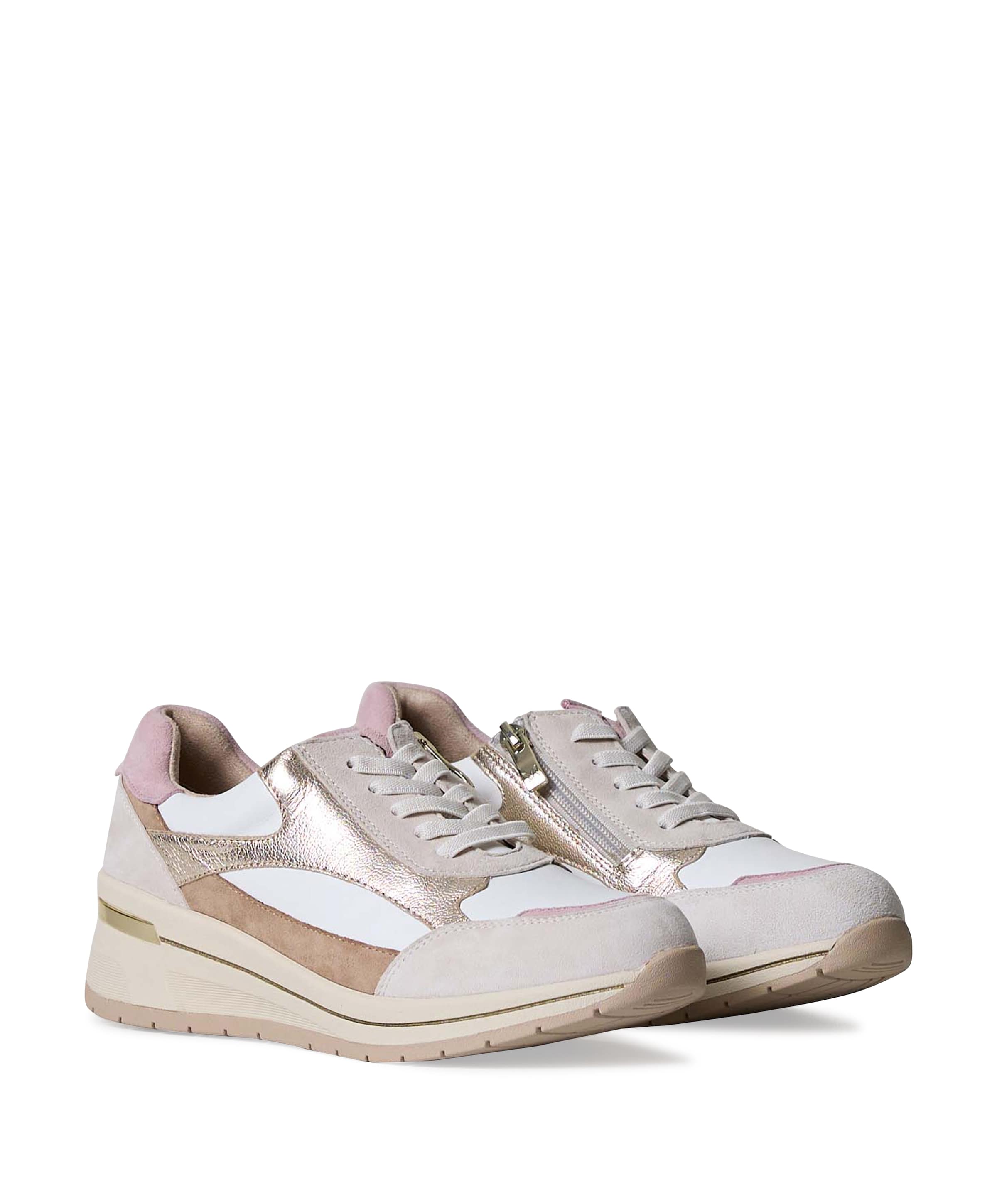 Caprice Women Lace-up dames sneakers wit