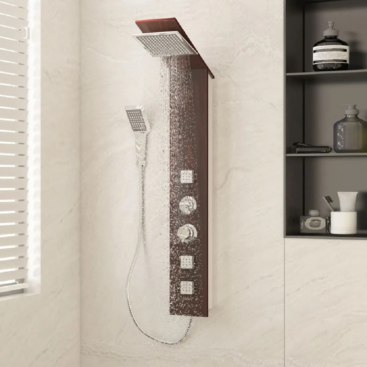 vidaXL Système panneau de douche