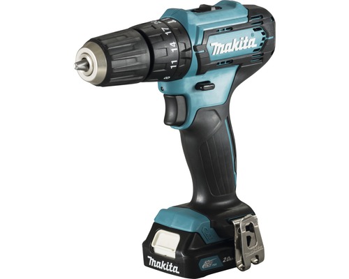 Makita HP333DSAX1 12V accu-slagboormachine inclusief 2 accu's, lader en draagtas met boor-/bitset