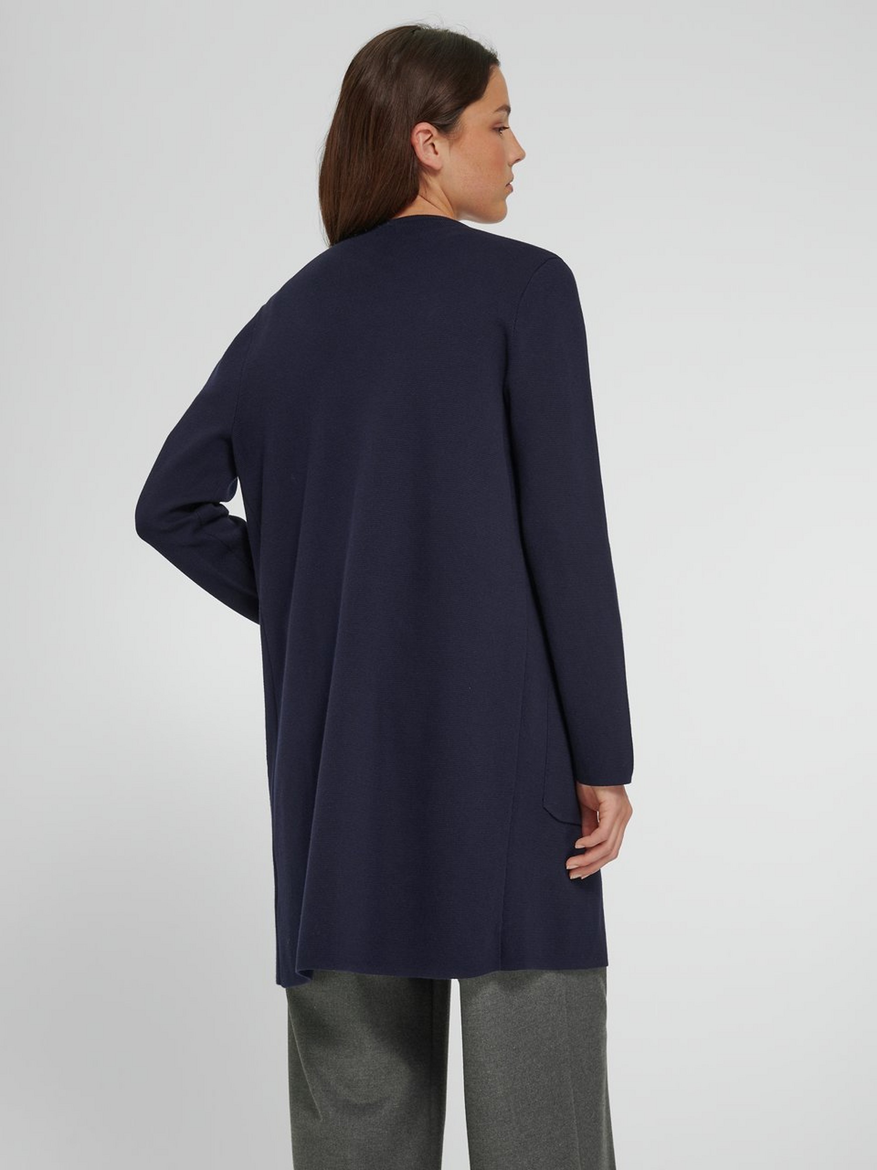 Long-Strickjacke aus 100% SUPIMA®-­Baumwolle