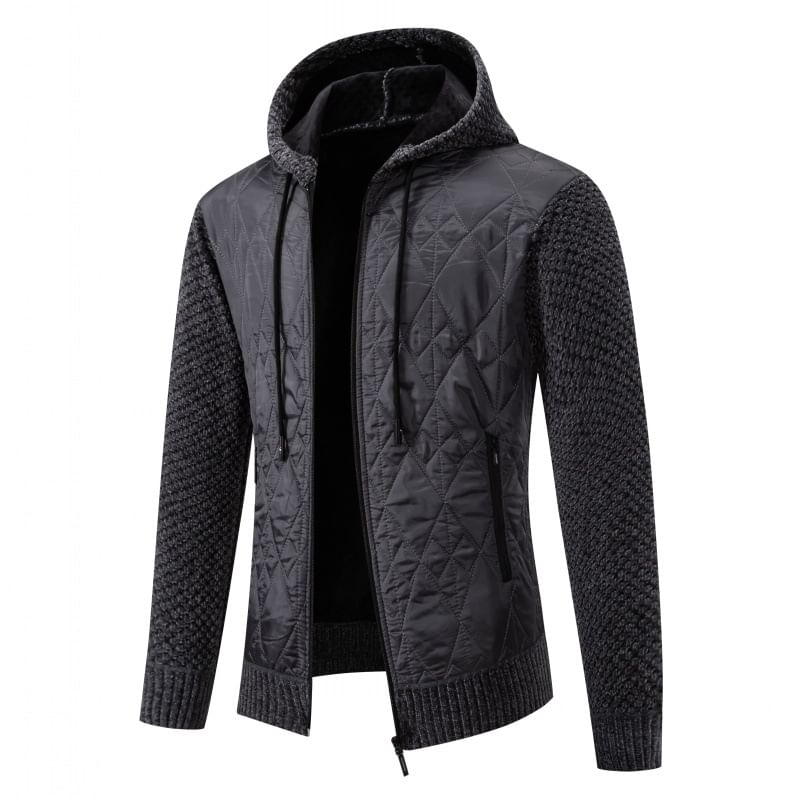 Aozora - Effen vest met capuchon en rits